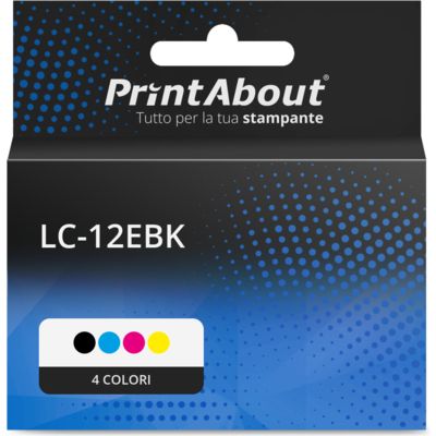 Cartuccia compatibile Brother LC-12EBK - 4 colori Multipack