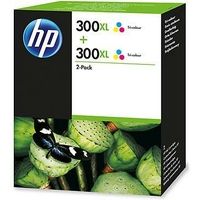 Cartuccia HP 300XL (D8J44AE) - 2x 3 colori Alta capacità Multipack
