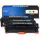 Toner compatibile HP 312A (CF440AM) - 3 colori Multipack