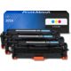 Toner compatibile HP 305A (CF370AM) - 3 colori Multipack