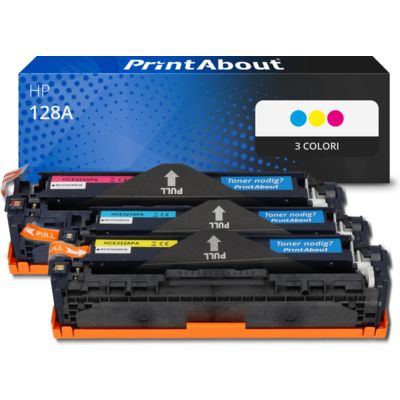 Toner compatibile HP 128A (CF371AM) - 3 colori Multipack