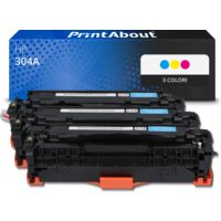 Toner compatibile HP 304A (CF372AM) - 3 colori Multipack