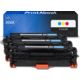 Toner compatibile HP 304A (CF372AM) - 3 colori Multipack