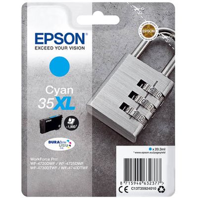 Cartuccia stampante Epson 35XL (C13T35924010) - Ciano Alta capacità
