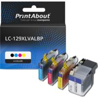 Cartuccia compatibile Brother LC-129XLVALBP - a 4 colori ad alta capacità Multipack