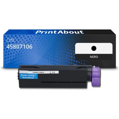 Toner compatibile OKI 45807106 - Nero