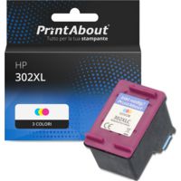 Cartuccia compatibile HP 302XL (F6U67AE) - 3 colori Alta capacità