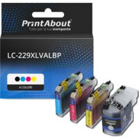 Cartuccia compatibile Brother LC-229XLVALBP - 4 colori Extra Alta Capacità Multipack