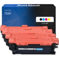 Toner compatibile Canon 732H  - 4 colori Alta capacità Multipack