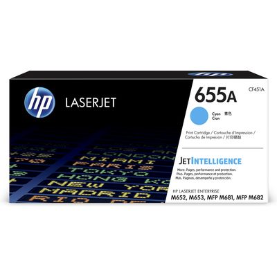 Toner HP 655A (CF451A) - Ciano