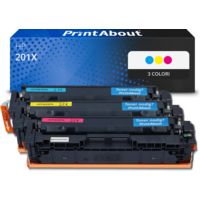 Toner compatibile HP 201X (CF253XM) - 3 colori Alta capacità Multipack
