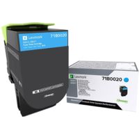 Toner Lexmark 71B0020 - Ciano