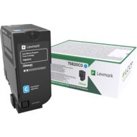 Toner Lexmark 75B20C0 - Ciano