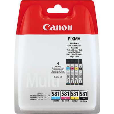 Cartuccia stampante Canon CLI-581 C/M/Y/BK - 4 colori Multipack