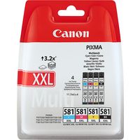 Cartuccia stampante Canon CLI-581XXL C/M/Y/BK - 4 colori Capacità extra-elevata Multipack