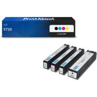 Cartuccia compatibile HP 973X (L0S07AE) - 4 colori Alta capacità Multipack