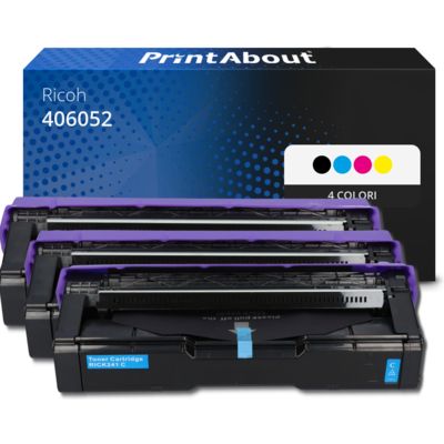 Toner compatibile Ricoh 406052 (406094) - 4 colori Multipack
