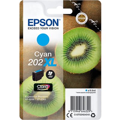 Cartuccia stampante Epson 202XL (C13T02H24010) - Ciano Alta capacità