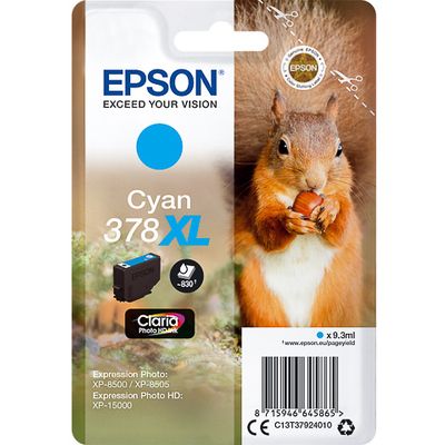Cartuccia stampante Epson 378XL (C13T37924010) - Ciano Alta capacità