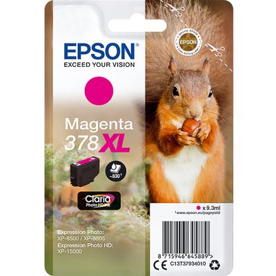 Cartuccia stampante Epson 378XL (C13T37934010) - Magenta Alta capacità