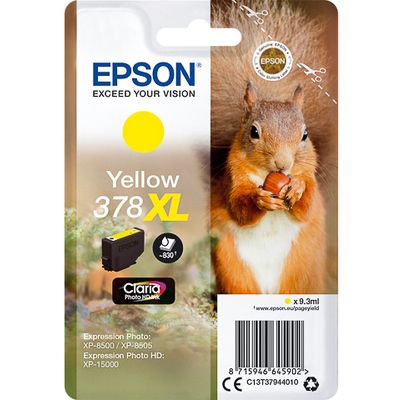 Cartuccia stampante Epson 378XL (C13T37944010) - Giallo Alta capacità