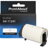 Etichetta compatibile Brother DK-11241 - Nero su bianco (102 mm x 152 mm)