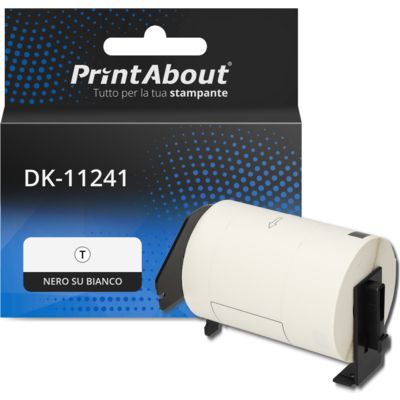 Etichetta compatibile Brother DK-11241 - Nero su bianco (102 mm x 152 mm)