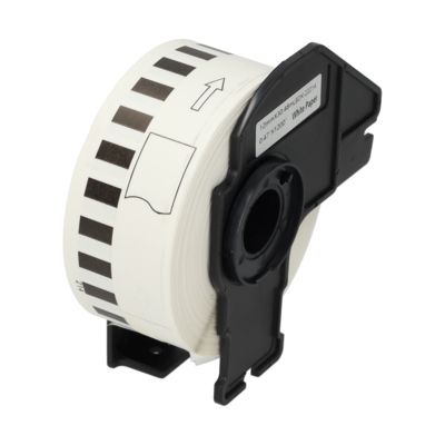 Etichetta compatibile Brother DK-22214 - Nero su bianco (12 mm)
