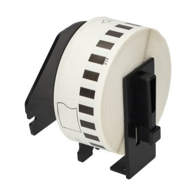 Etichetta compatibile Brother DK-22214 - Nero su bianco (12 mm)