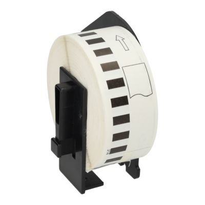 Etichetta compatibile Brother DK-22214 - Nero su bianco (12 mm)