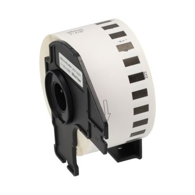 Etichetta compatibile Brother DK-22225 - Nero su bianco (38 mm)