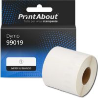 Etichetta compatibile Dymo 99019 (S0722480) - Nero su bianco (59 mm x 190 mm)