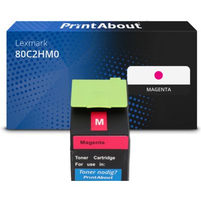 Toner compatibile Lexmark 80C2HM0 (802HM) - Magenta Alta capacità