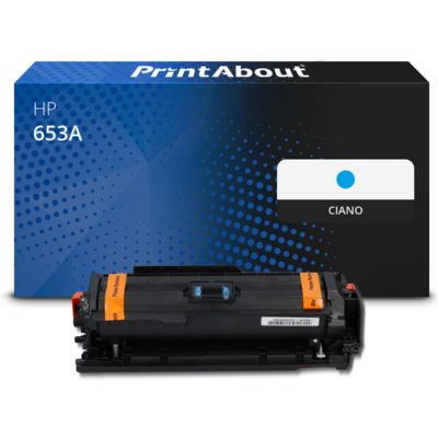 Toner compatibile HP 653A (CF321A) - Ciano