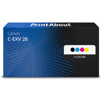 Toner compatibile Canon C-EXV 26  - 4 colori Multipack