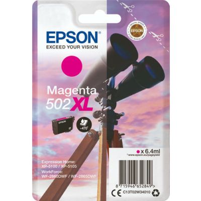 Cartuccia stampante Epson 502XL (C13T02W34010) - Magenta Alta capacità