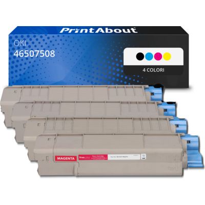 Toner compatibile OKI 46507508 - 4 colori Multipack