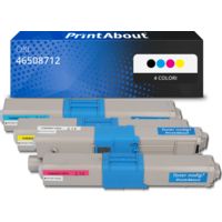Toner compatibile OKI 46508712 - 4 colori Multipack