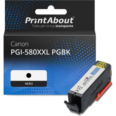Cartuccia compatibile Canon PGI-580XXL PGBK - Nero Capacità extra-elevata