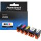 Cartuccia compatibile Epson 202XL (C13T02E74010) - 5 colori Alta Capacità Multipack