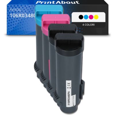 Toner compatibile Xerox 106R03480 - 4 colori Multipack