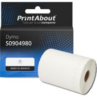 Etichetta compatibile Dymo S0904980 - Nero su bianco (104 mm x 159 mm)