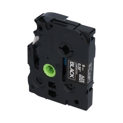 Nastro compatibile Brother TZe-325 - Bianco su nero (9 mm)