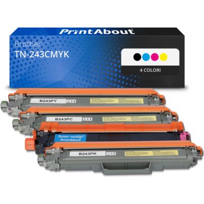 Toner compatibile Brother TN-243CMYK - 4 colori Multipack