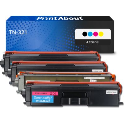 Toner compatibile Brother TN-321 - 4 colori Multipack