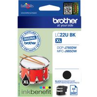 Cartuccia stampante Brother LC-22UBK XL - Nero Alta capacità