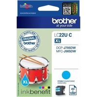 Cartuccia stampante Brother LC-22UC XL - Ciano Alta capacità