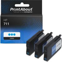 Cartuccia compatibile HP 711 (CZ134A) - 3x Ciano Multipack