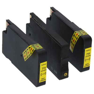 Cartuccia compatibile HP 711 (CZ136A) - 3 volte gialla Multipack