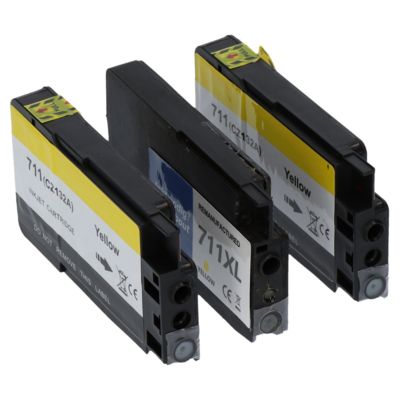 Cartuccia compatibile HP 711 (CZ136A) - 3 volte gialla Multipack